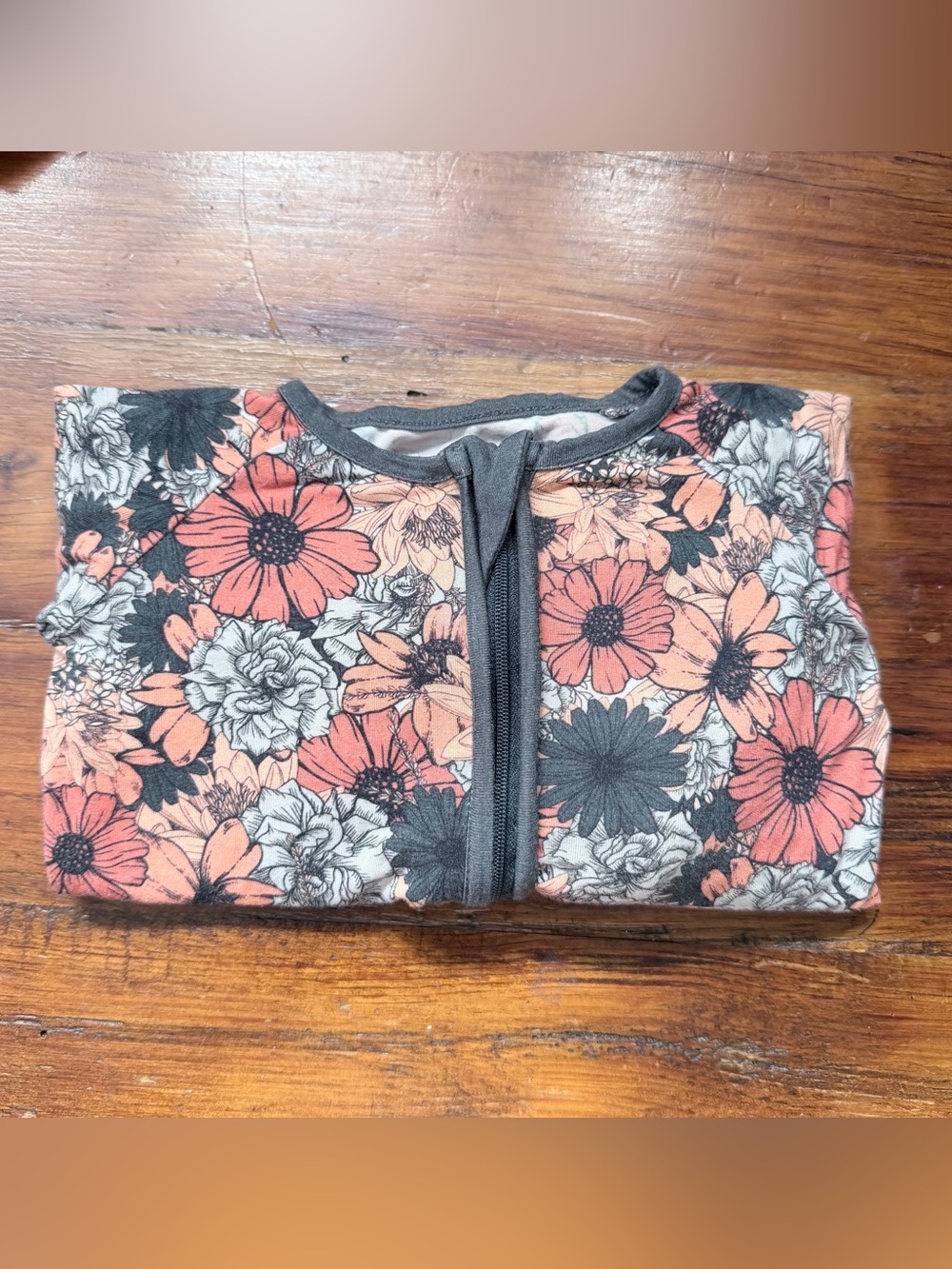 Little One Shop Bamboo Sleeper | Grey Floral